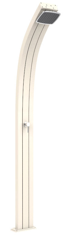 sconto Doccia Solare da Esterno Giardino 30L Miscelatore Arkema Spring Bianco Crema