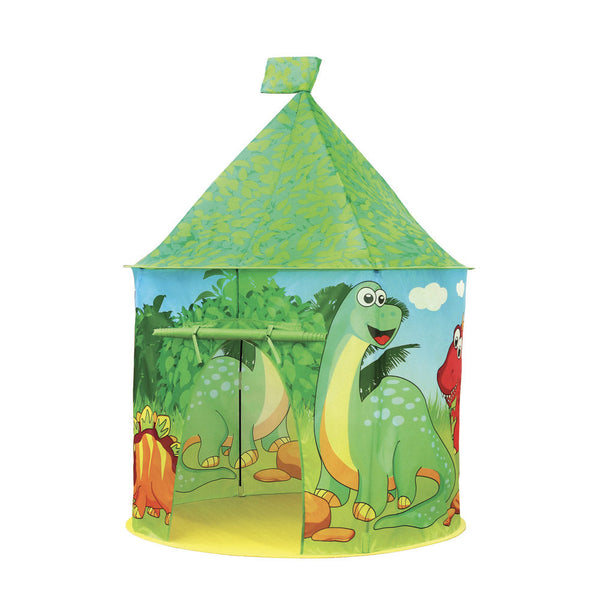 sconto Tenda da Gioco per Bambini Ø 105x125 cm Struttura in Plastica Tubolare Dinosauri Verde