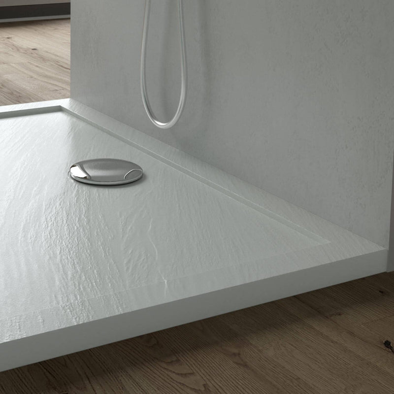 Piatto Doccia in Acrilico Fosterberg Floret 3 Bianco Varie Misure