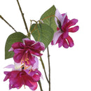 Set 4 Tralcio Artificiale Fuxia Composta da 3 Fiori Altezza 96 cm Rosa