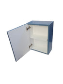 Pensile da Bagno 1 Anta Push 35x18x47,5 cm in Legno TFT Ibiza Blu Opaco