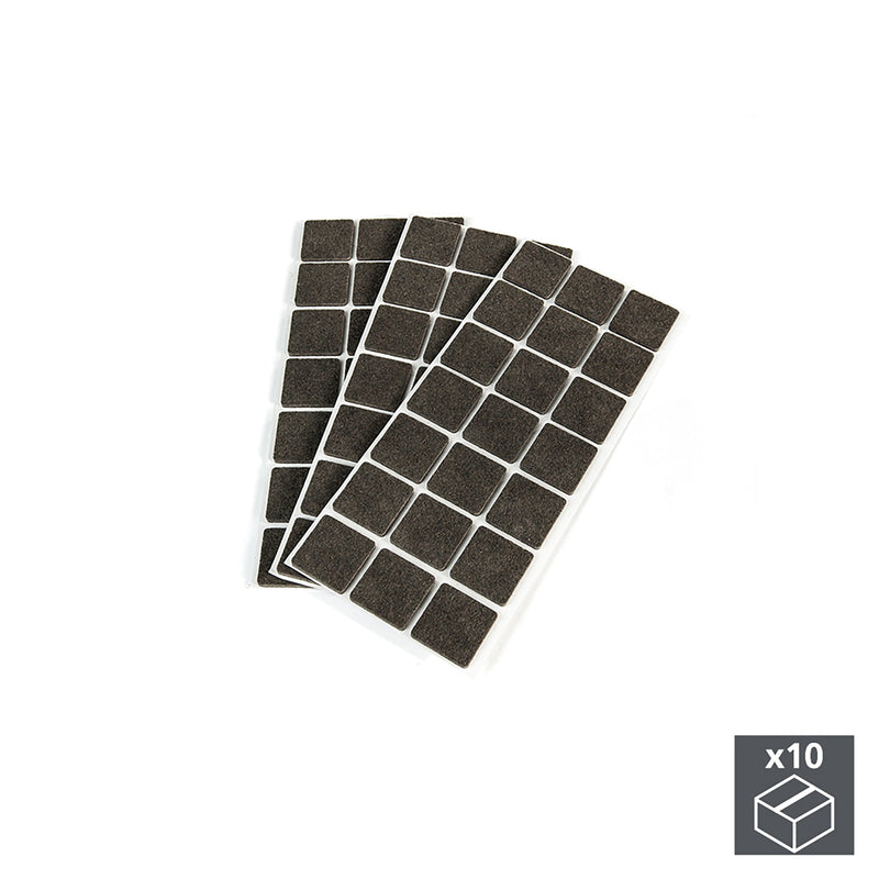 Feltrini Adesivi per Mobile Quadrati 30 x 30 mm 630 Pezzi Emuca