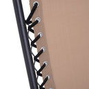 Sedia Sdraio Zero Gravity 90x65x110cm Reclinabile in Acciaio e Textilene