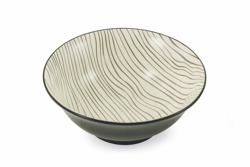 Insalatiera Ø21x8,5 cm in Gres Villa d'Este Home Tivoli Confusion Spirale o Righe