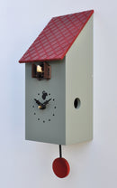 Orologio a Cucù da Parete 13x30x12 cm Pirondini Italia Portofino Grigio Cemento