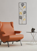 Pannello Tex 30,5x2,5x88,5 cm in Ferro Oro e Argento e Nero