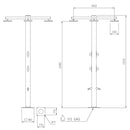 Doccia da Giardino Quadrupla 6 Temporizzatori e Lavapiedi Ama Luxury Nettuno