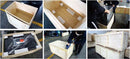 Camino Elettrico da Incasso 50x18x190 cm 1500W Effetto Fiamma Sined Stromboli Nero