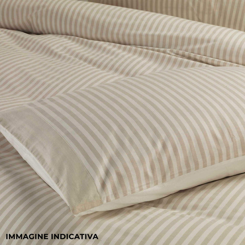 Copripiumino Matrimoniale con Sacco e Federe Tinto in Filo Garrini Jennifer Rosa