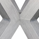 Tavolo Malesia Ø140x75 h cm in Alluminio Grigio