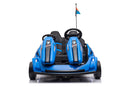 Go-Kart Elettrico per Bambini 2 Posti 24V Blu  