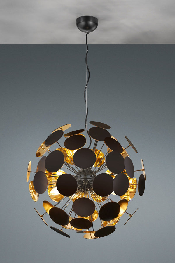 Lampada a Sospensione da Interno E14 in Metallo Nero Opaco acquista