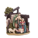 Set 2 Statuine Natalizie Natività con Palma 16 cm in Resina