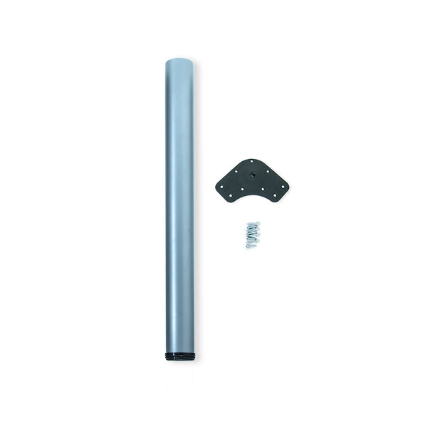 Gambe per Tavola Ø60 mm di Acciaio Verniciato Alluminio Acciaio Emuca sconto