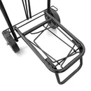Carrello Trolley Spesa Portapacchi 40,5x48x97 cm in Acciaio Nero      