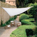 Telo Rete Gazebo Vela Grigio Ombreggiante Impermeabile Mt 5X5X5 Triangolare per Giardino Esterno