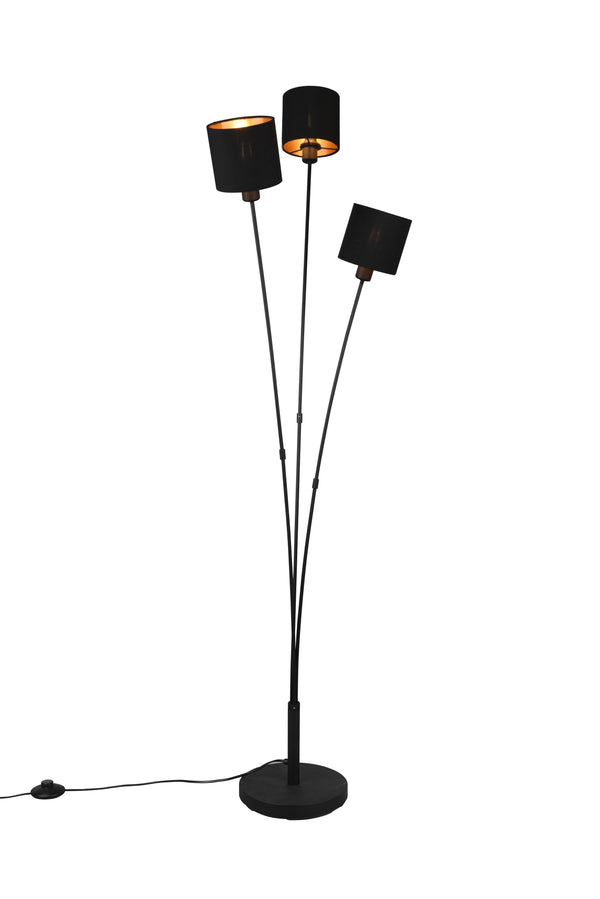 acquista Piantana da Interno  E14 in Metallo Nero Opaco