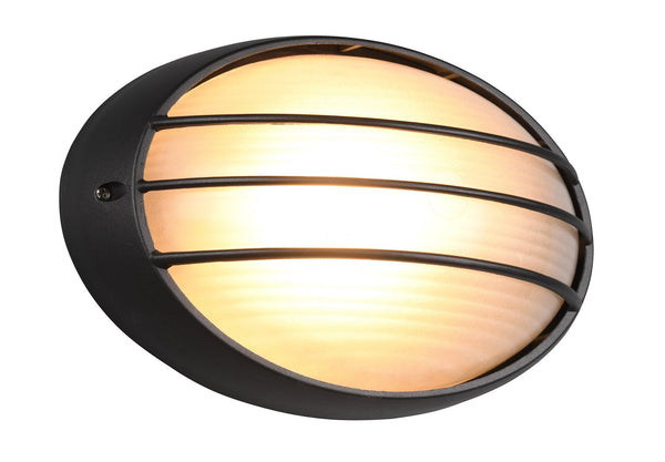 online Plafoniera da Esterno Attacco E27 in Alluminio Nero Opaco