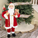 Pupazzo Babbo Natale H90 cm con Luci e Suoni Rosso