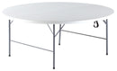 Tavolo Catering Rotondo Pieghevole Ø181cm Morel Bianco