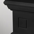 Camino Elettrico da Terra 110x36x100 cm Cambridge In Legno Nero      