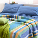 Copriletto in Misto Cotone Cober Alfio Turchese