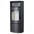 Stufa a Legna 10KW in Acciaio Flig Fremont Nera