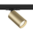 Faretto per Sistema Illuminazione Binario 50W GU10 in Alluminio  Nero e Ottone