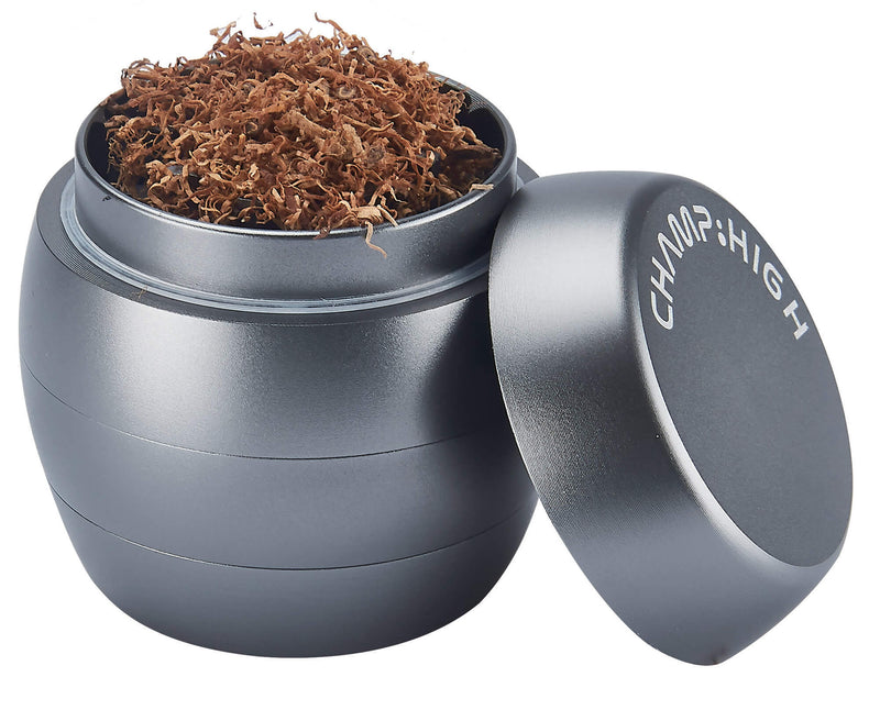 Grinder Ø40 mm 4 Livelli per Spezie Erbe e Tabacco Argento