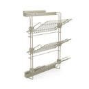 Scarpiera Laterale Sinistra per Armadi in Acciaio Emuca Hack Grigio Pietra