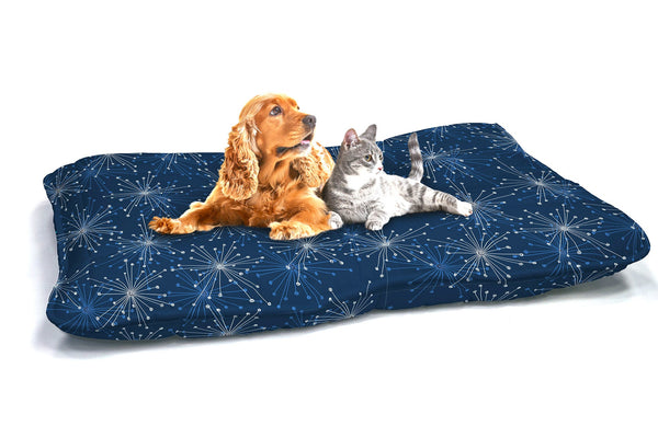 acquista Cuscino Imbottito per Cani e Gatti 60x100 cm in Microfibra Fireworks