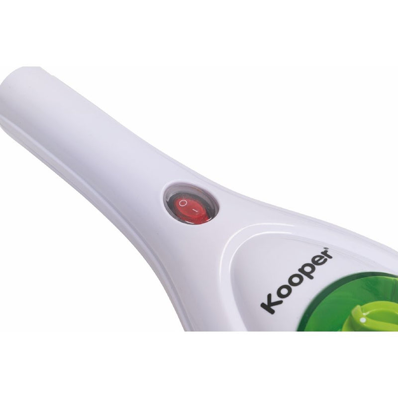 Scopa a Vapore Elettrica Lavapavimenti 10 in 1 1300W Kooper Vaporbella Elite Bianca e Verde