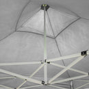 Gazebo Richiudibile Pieghevole 2x2m in Acciaio e PVC Impermeabile Bianco