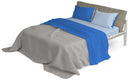 Set Lenzuola Sopra Sotto e Federe Doubleface Royal\/Azzurro