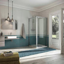 Box Doccia Rettangolare 1 Anta Battente In Cristallo H185 Fosterberg Koge Duo