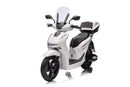 Scooter Elettrico per Bambini Licenza Ufficiale Honda SH125 12V con Ruote EVA e Sedile Pelle Bianco