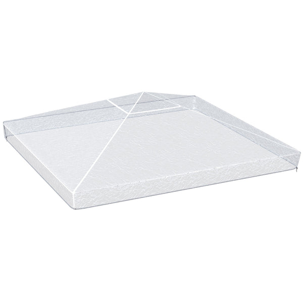 online Tetto di Ricambio Impermeabile 3x3m in PVC Impermeabile e Trasparente con Corde di Sicurezza