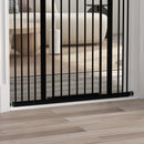 Cancellino per Cani Estensibile 74-100x94 cm in Metallo Nero
