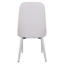 Set 4 Sedie 47x45x46 cm in Similpelle da Interno Grigio