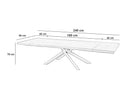 Tavolo Allungabile 160/240x90x76 cm in Frassino Spike  Naturale
