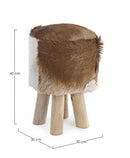 Sgabello 30x30x45h cm Malak