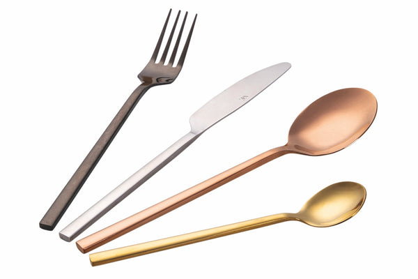 sconto Servizio Set di Posate 24 Pezzi in Acciaio Lucido Villa d'Este Home Tivoli Stylo Colours