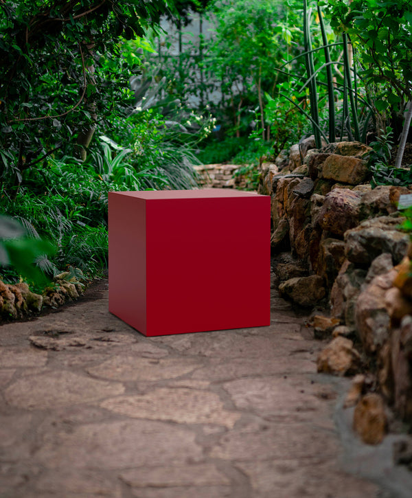 acquista Pouf da Giardino 50x50 cm in Resina Arkema Iris Pouf Bianco