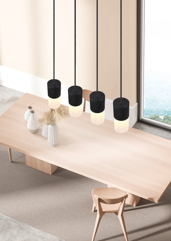 Lampada a Sospensione da Interno E27 in Metallo Nero Opaco prezzo