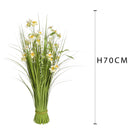 Fascio Artificiale con Narcisi Altezza 70 cm Arancio