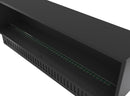Camino a Vapore Elettrico da Incasso 180x45(64,8)x40 cm Invapo Inside con Ricarica Automatica e LED RGB Nero       