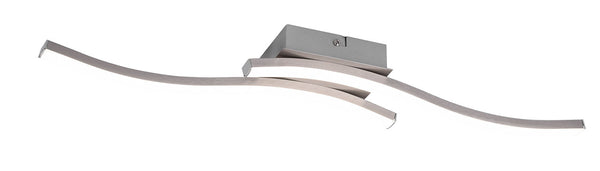 sconto Plafoniera da Interno a LED SMD in Metallo Nickel Opaco