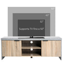 Mobile TV Moderno 120x40x44 cm in Truciolare Grigio