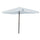 Ombrellone Quadrato da Giardino 3x3 m Palo Ø48 mm Struttura in Acciaio Esterno Bianco