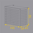 Copri Condizionatore 105x95x65 cm in Alluminio Curve L Antracite